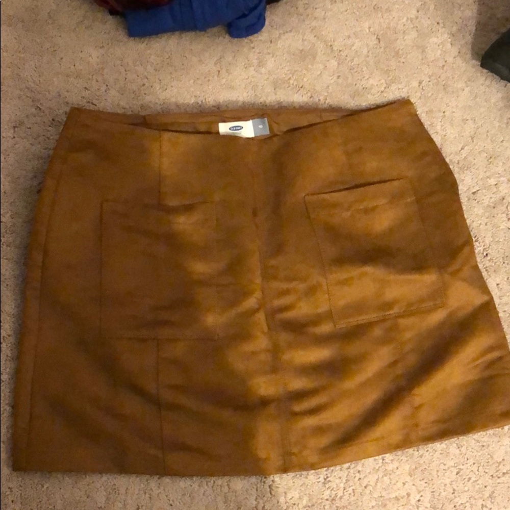 Old Navy faux suede mini skirt